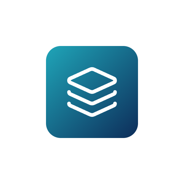 Layered model icon